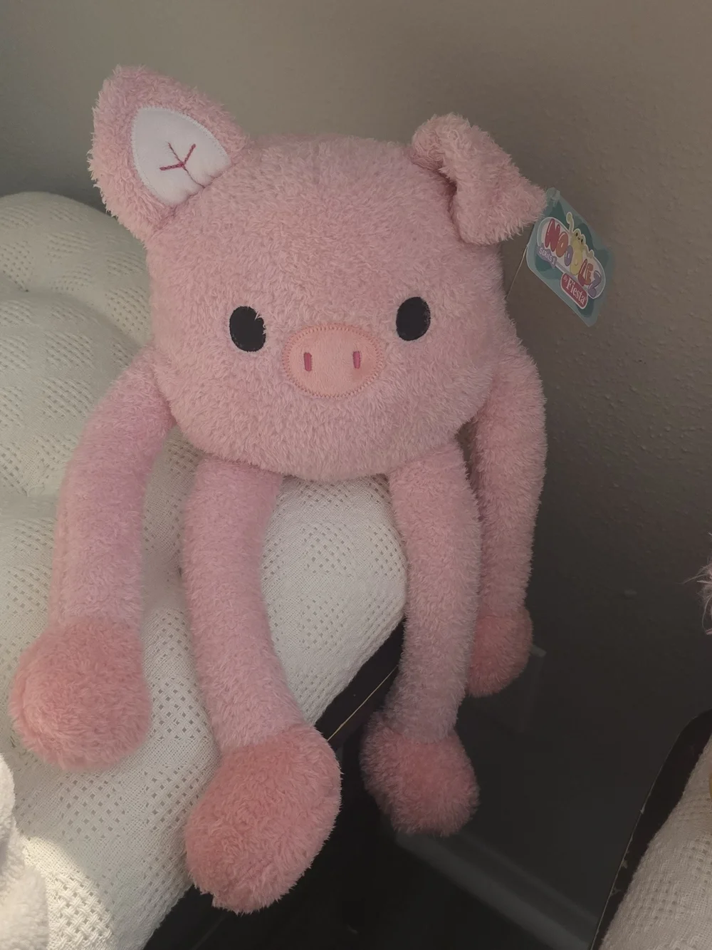 Fiesta Plush Pink Pig and Bird Small Pet Toys